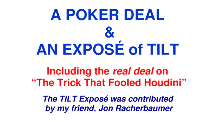A Poker Deal & An Exposé of TILT by Paul A. Lelekis - ebook