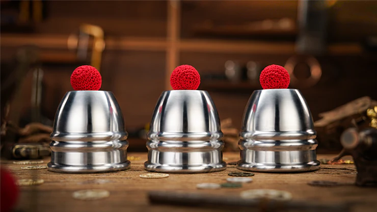 Aluminum Alloy Cups and Balls Set by TCC Magic - Image 2