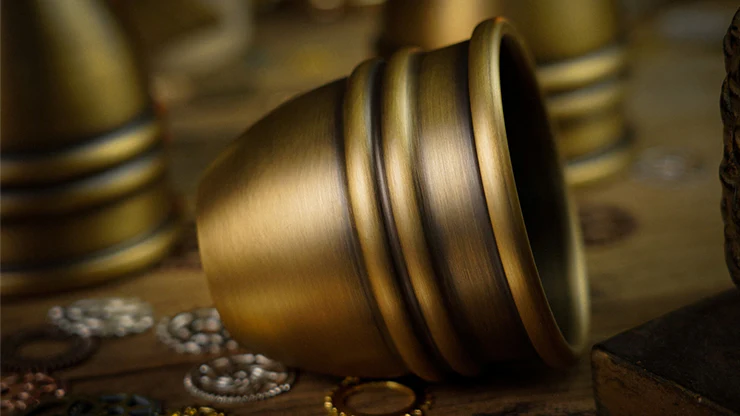 Artistic Combo Cups and Balls (Brass) by TCC - Trick - Image 2