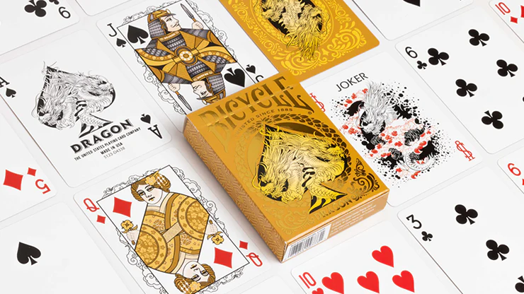 Bicycle Gold Dragon Playing Cards by US Playing Card Co - Image 3