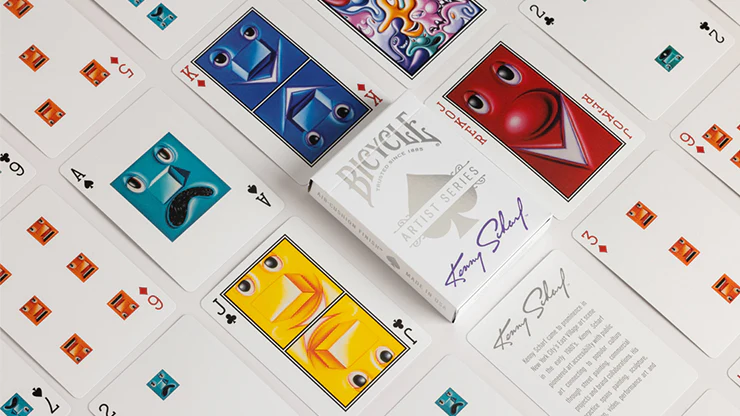 Bicycle Kenny Scharf Purple/Orange Box Set by US Playing Cards - Image 2