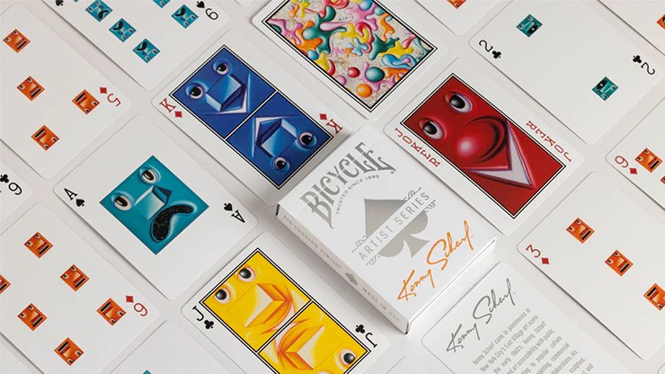 Bicycle Kenny Scharf Purple/Orange Box Set by US Playing Cards - Image 3
