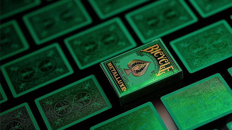 Bicycle Metalluxe Green Playing Cards by US Playing Card Co. - Image 2