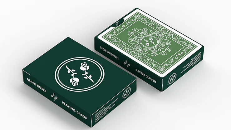 BLACK ROSES IMMERGRÜN Playing Cards - Image 5