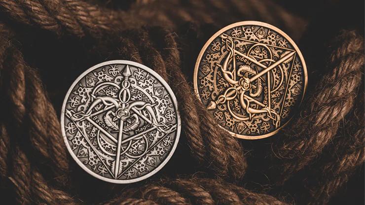 BOW AND ARROW COIN GOLD (Gimmick and Online Instructions) by Bacon Magic - Trick - Image 4
