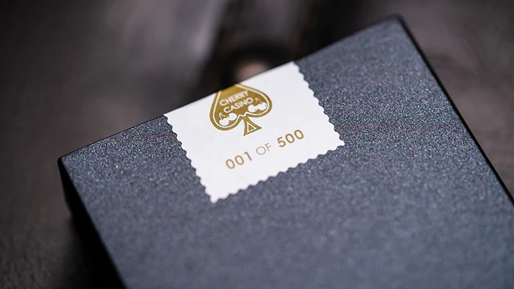 Cherry Casino House Deck (Monte Carlo Black and Gold) Playing Cards by Pure Imagination Projects - Image 5