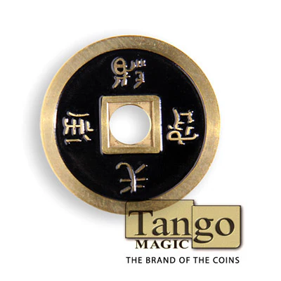 Chinese Coin (CH0019) Black & Red by Tango Magic - Tricks - Image 4