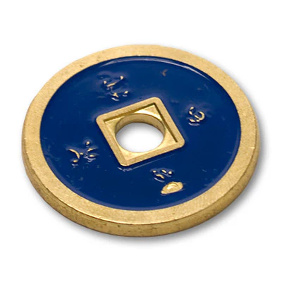 Chinese Coin (CH0021) Blue & Red by Tango Magic - Tricks - Image 3