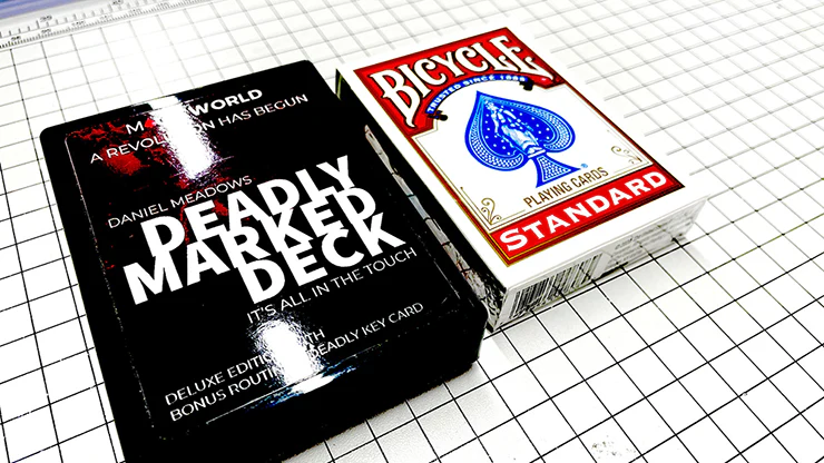 DEADLY MARKED DECK RED BICYCLE (Gimmicks and Online Instructions) by MagicWorld - Trick - Image 3