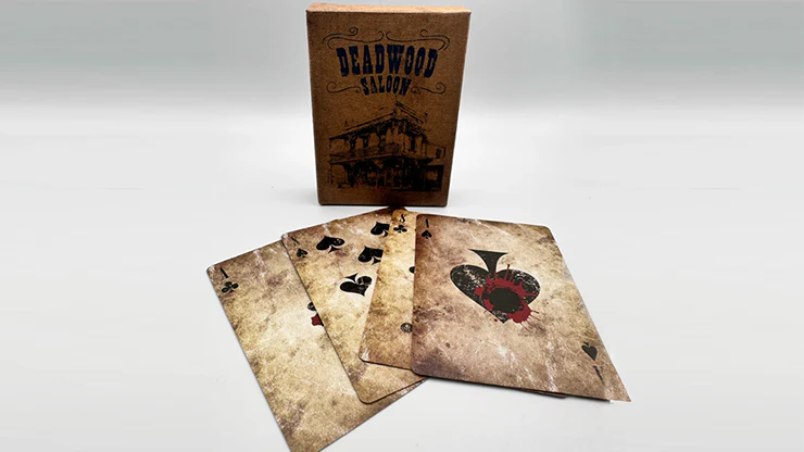 Deadwood Marked (Blue) Playing Cards by Matthew Wright and Mark Bennett - Image 2