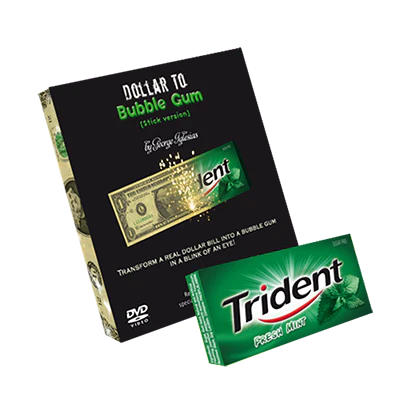 Dollar to Bubble Gum (Trident) by Twister Magic - Trick