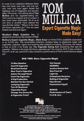 Expert Cigarette Magic Made Easy - Vol.2 by Tom Mullica - DVD - Image 2