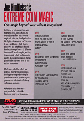 Extreme Coin Magic by Joe Rindfleisch - DVD - Image 2