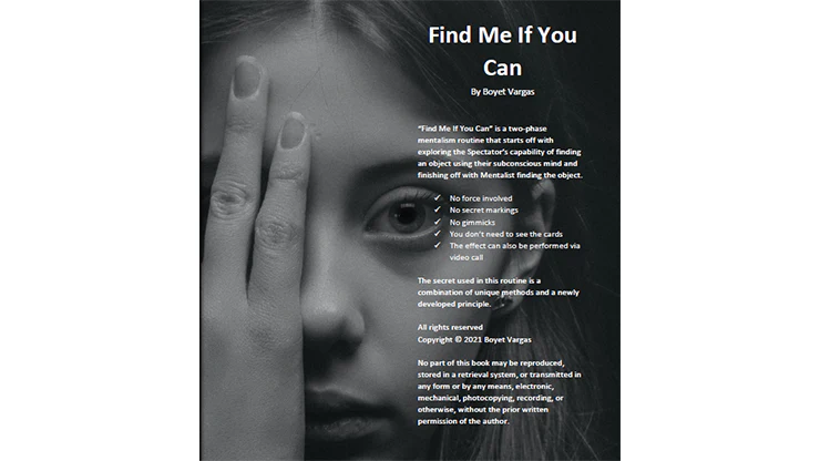 Find Me If You Can by Boyet Vargas - ebook