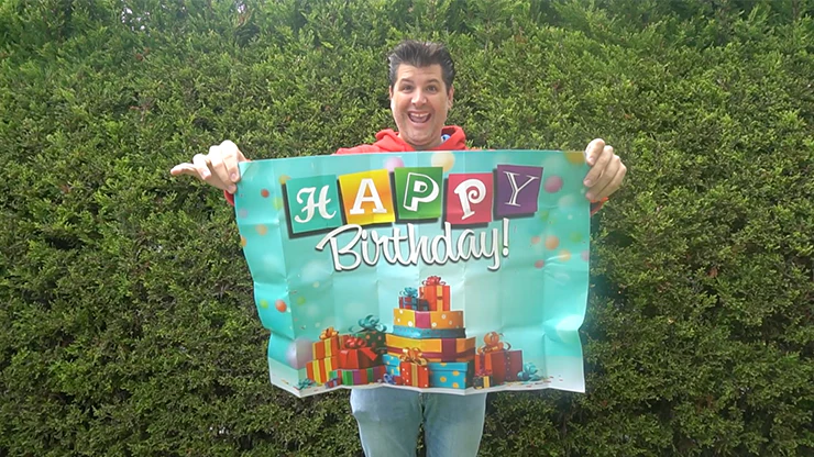 FLASHY BANNER (HAPPY BIRTHDAY) by George Iglesias & Twister Magic - Trick - Image 3