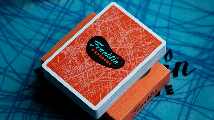 FRANKLIN BBQ CLASSIC ORANGE PLAYING CARDS - Image 3