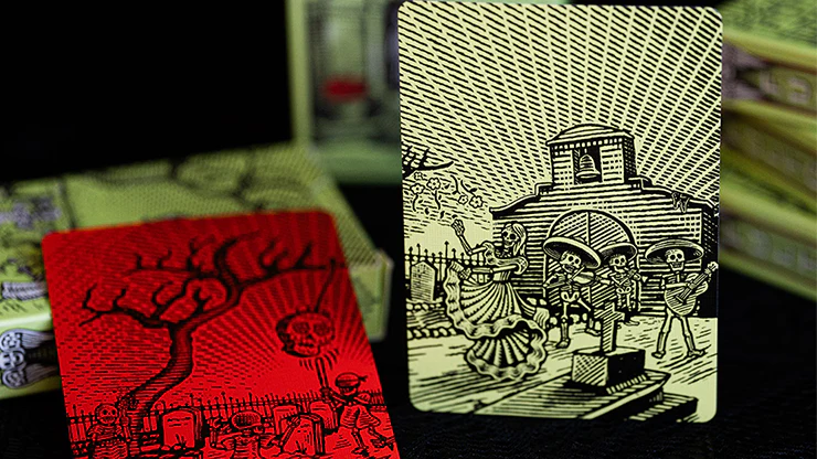 FULTON'S Day Of The Dead Green Edition Playing Cards - Image 6