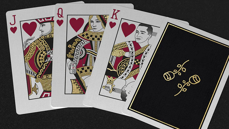 Gold Foil Black Roses Casino Playing Cards - Image 5