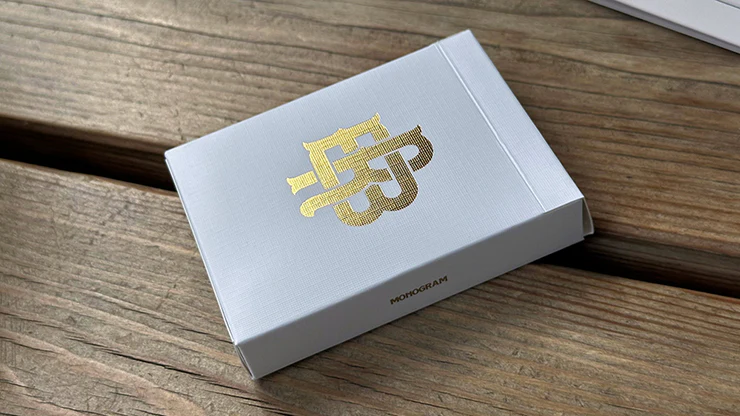 Gold Foil Monogram Playing Cards