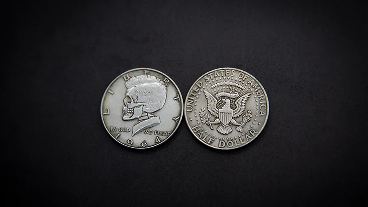 KENNEDY SKULL HEAD COIN by Men Zi Magic - Image 2