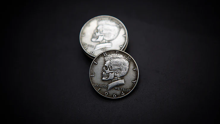 KENNEDY SKULL HEAD COIN by Men Zi Magic - Image 3