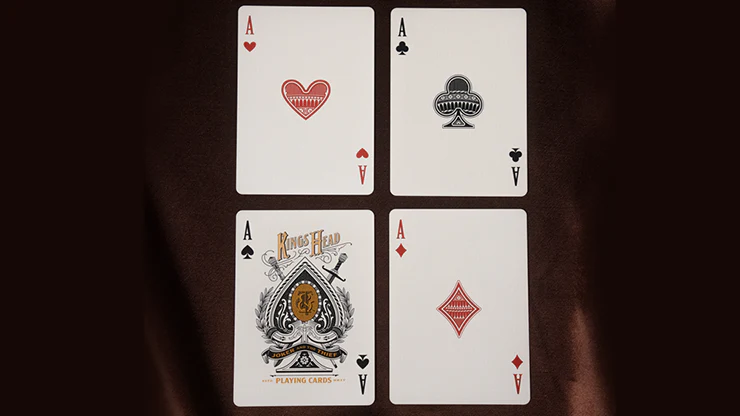 Kings Head (Green & Yellow) Playing Cards by Joker and the Thief - Image 4