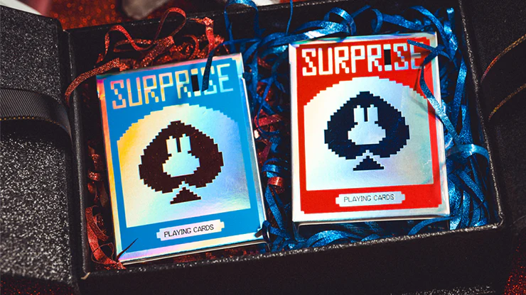 Limited Holographic Edition Surprise Deck V5 (Blue) Playing cards by Bacon Playing Card Company - Image 6
