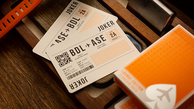 Lounge Edition in Hangar (Orange) by Jetsetter Playing Cards - Image 4
