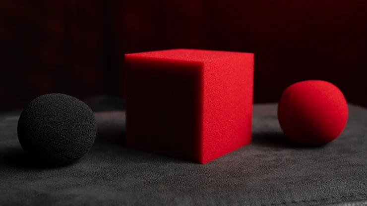 Magic Color Changing Sponge Ball to Square JUMBO 2.5" by Murphy's Magic - Image 2