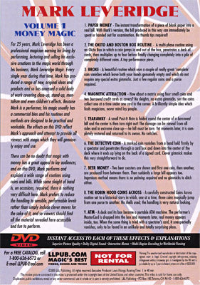Magic Of Mark Leveridge Vol.1 Money Magic by Mark Leveridge - DVD - Image 2