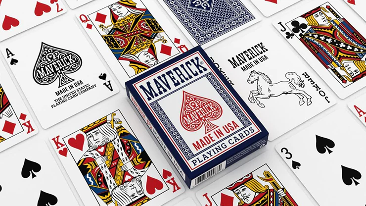 Maverick Made in the USA (Blue) Playing Cards - Image 2