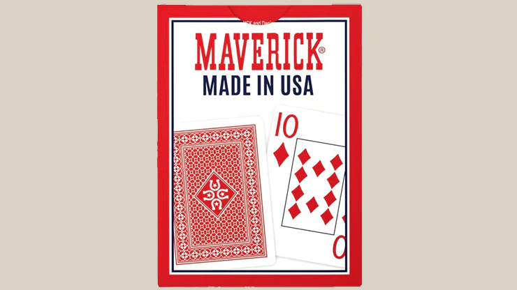 Maverick Made in the USA (Red) Playing Cards - Image 3