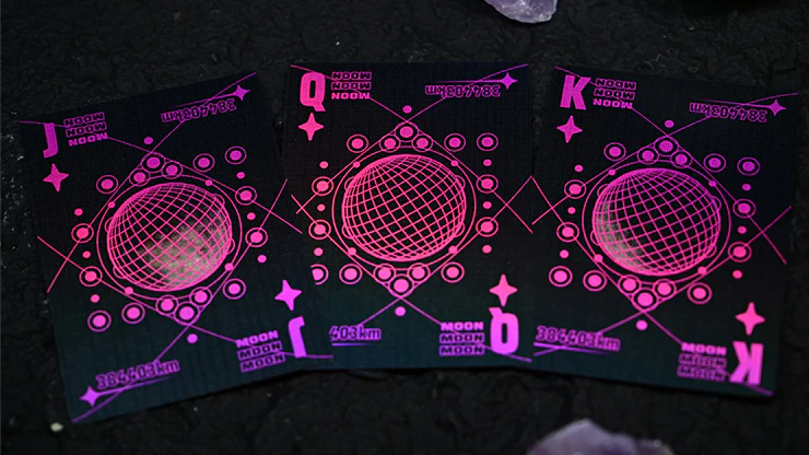 Moon (Black Holo) Playing Cards - Image 3