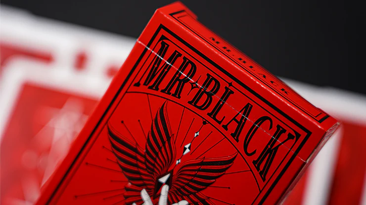 Mr. Black V1 (Red) Playing Cards - Image 2