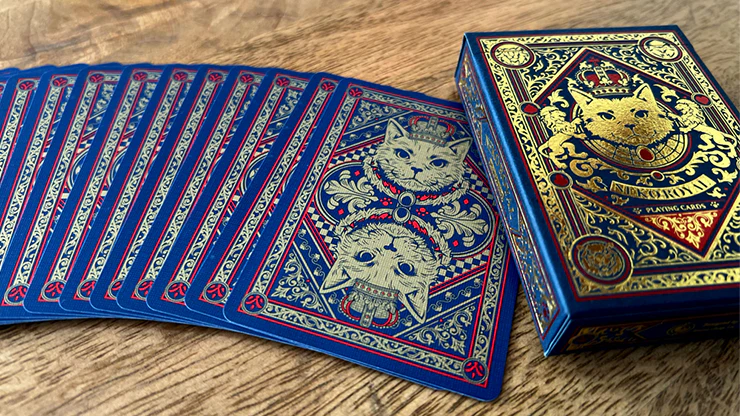 Neko Royal Blue Playing Cards - Image 2