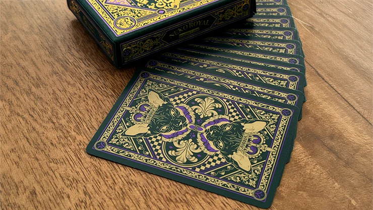 Neko Royal Green Playing Cards - Image 2