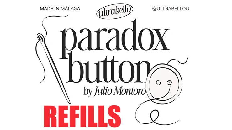 Paradox Button Refill (10 buttons + 1 envelope) by Julio Montoro and Ultrabello