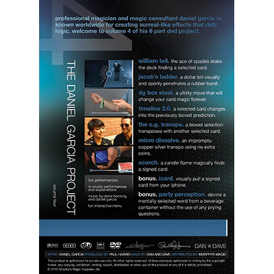 Paul Harris Presents Daniel Garcia Project Vol #4 by Daniel Garcia - DVD - Image 2