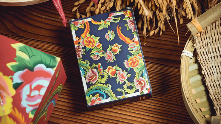 Phoenix and Peony (Blue) Playing Cards by Bacon Playing Card Company - Image 2
