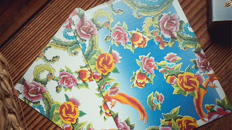 Phoenix and Peony (Blue) Playing Cards by Bacon Playing Card Company - Image 6