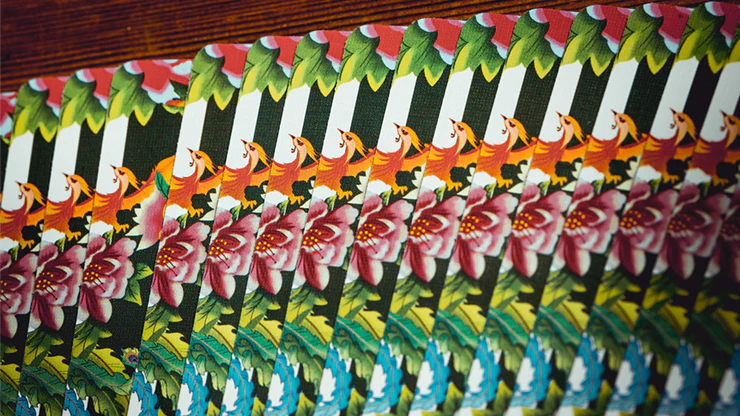 Phoenix and Peony (Green) Playing Cards by Bacon Playing Card Company - Image 5