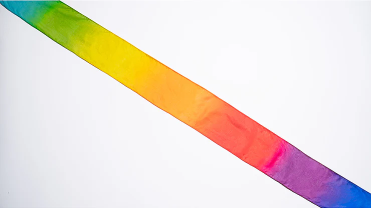 PRO SILK LARGE RAINBOW STREAMER 16 foot X 2.5 inch by Murphy's Magic - Image 3