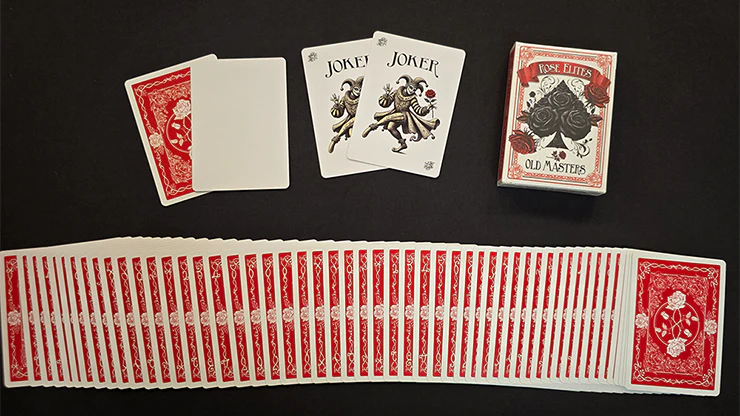 Rose Elites - Old Masters (Red) Marked Deck Playing Cards - Image 3