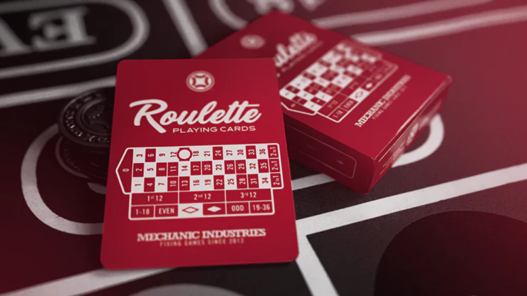 Roulette (Red) Playing Cards by Mechanic Industries - Image 6