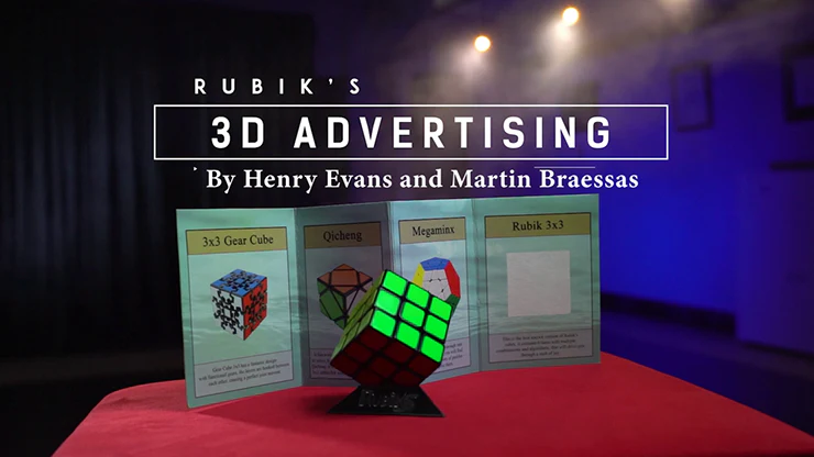 Rubik's Cube 3D Advertising (Gimmicks and Online Instructions) by Henry Evans and Martin Braessas - Trick