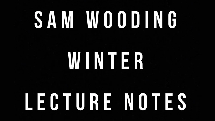 Sam Wooding 2017 Winter Lecture Notes by Sam Wooding - ebook