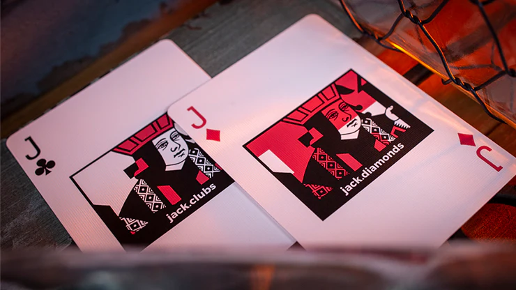 Sinis (Raspberry and Black) Playing Cards by Marc Ventosa - Image 6