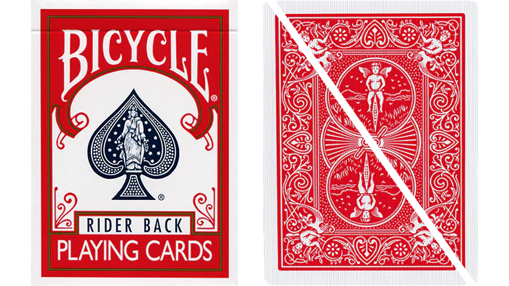 Split Pop Eyed Popper Deck Bicycle (Red)