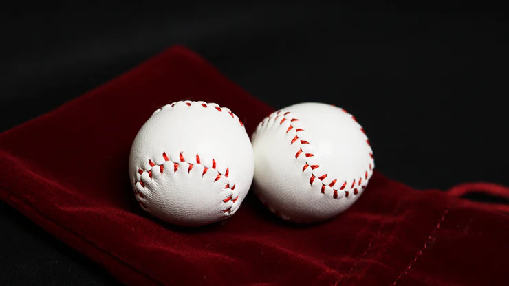 Strong Chop Cup Balls White Leather (Set of 2) by Leo Smetsers - Trick - Image 2