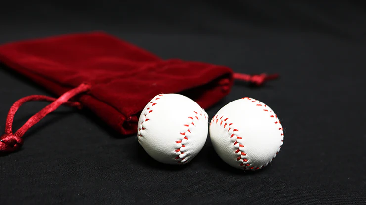 Strong Chop Cup Balls White Leather (Set of 2) by Leo Smetsers - Trick - Image 3